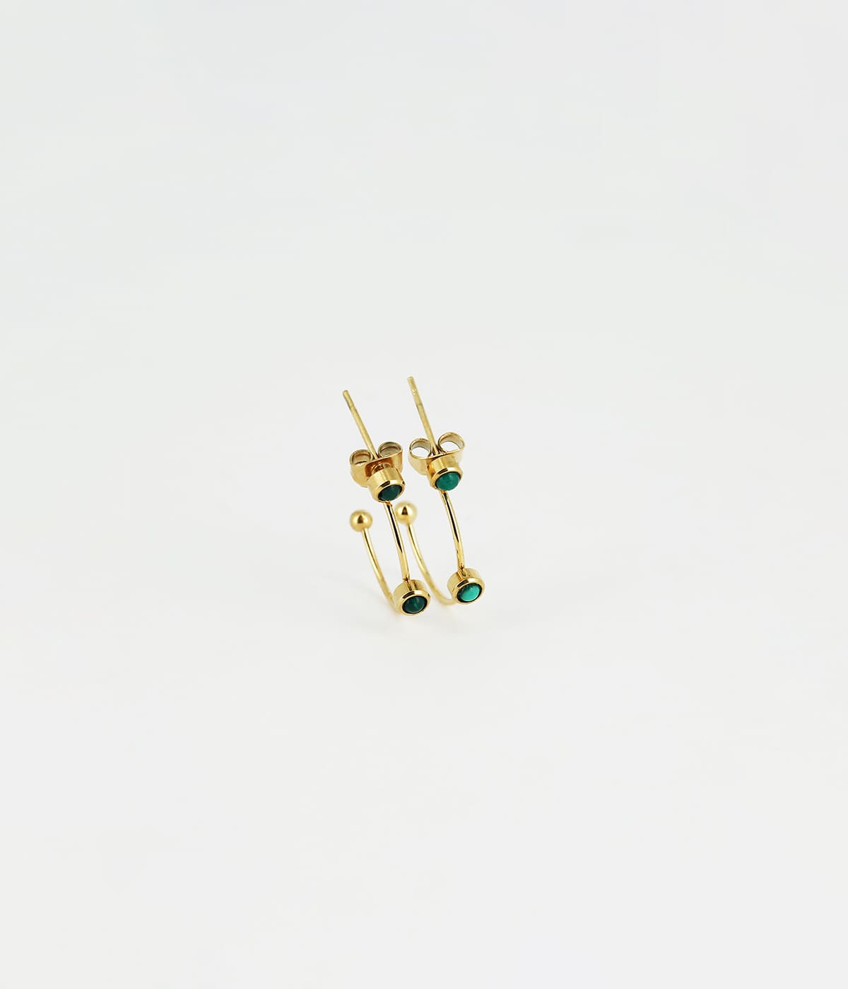 Boucles d'oreilles Tiradente (Acier doré)