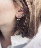Boucles d'oreilles Tiradente (Acier doré)