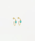 Boucles d'oreilles Trina (Acier doré)