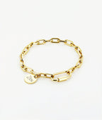 Bracelet Charm Zen (Acier doré)