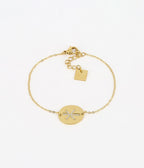 Bracelet #OCTOBREROSE (Acier doré)