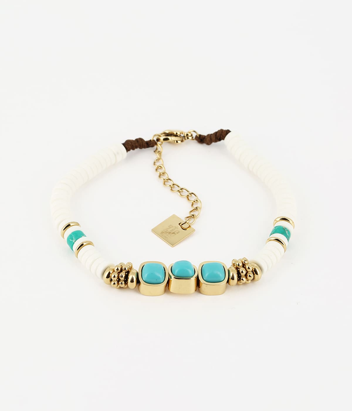 Bracelet Threedots (Acier doré)