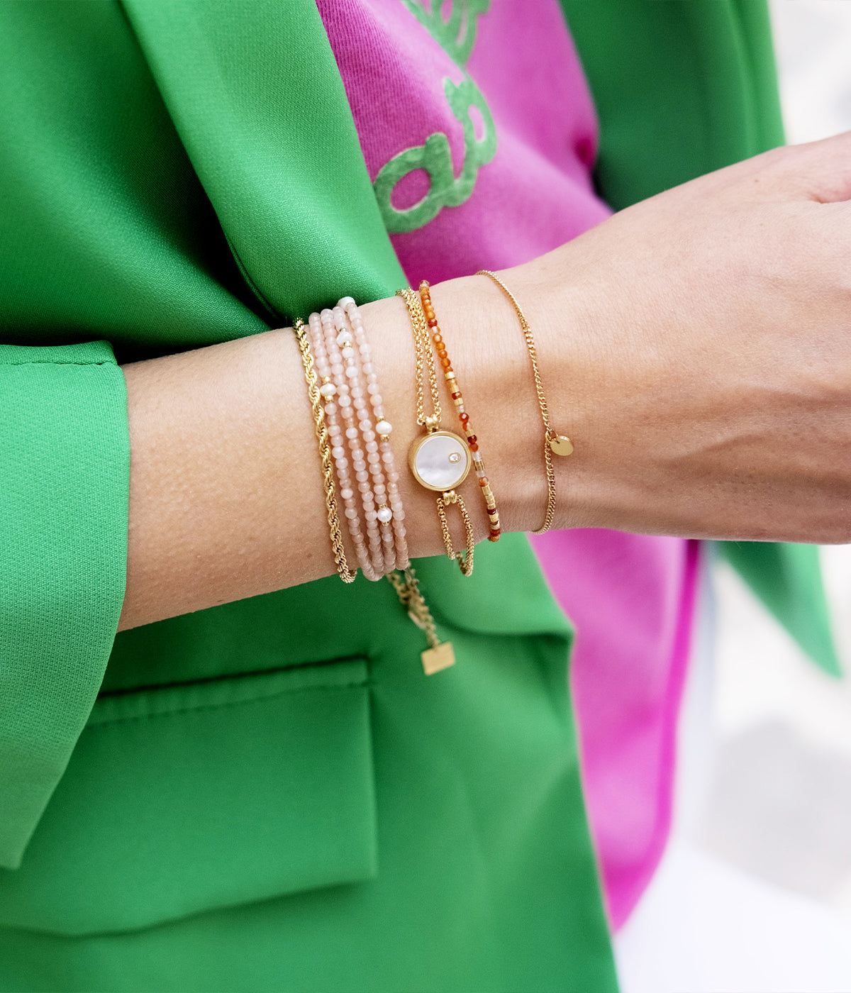 Bracelet Bénédicte (Acier doré)