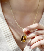 Collier Elijah (Acier doré)