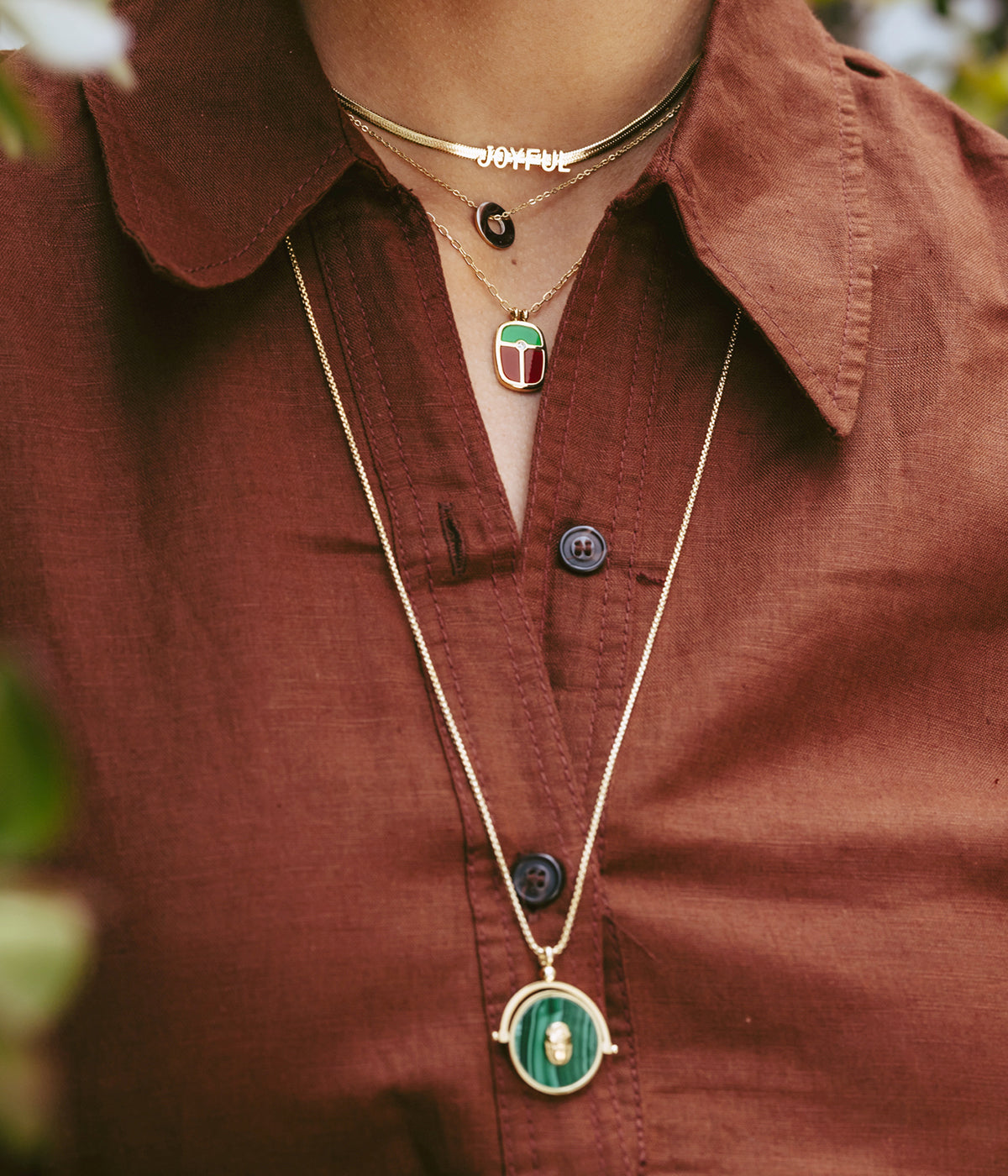 Collier Glee (Acier doré)