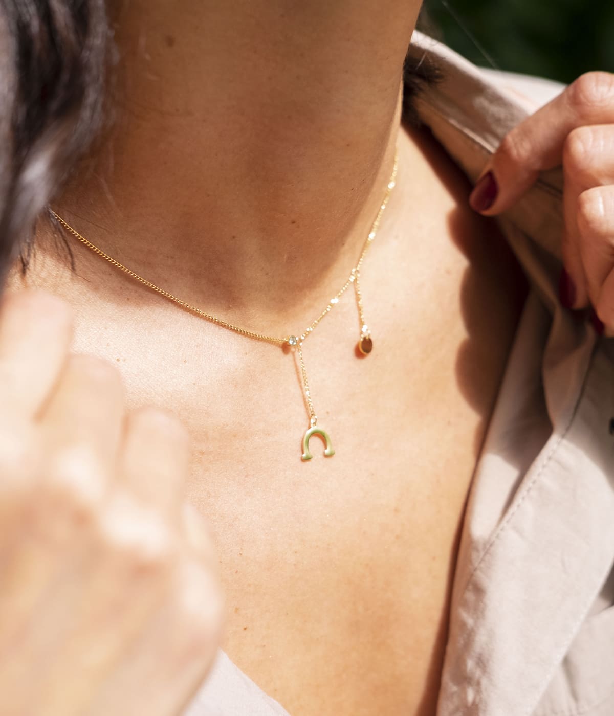 Collier Hortense (Acier doré)