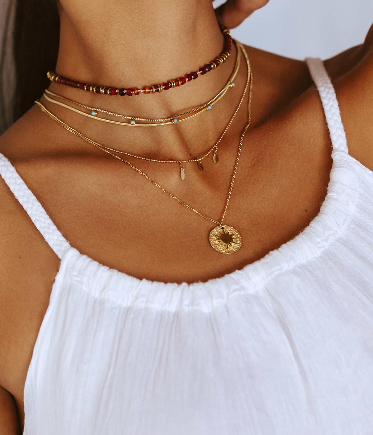 Collier Liwana (Acier doré)