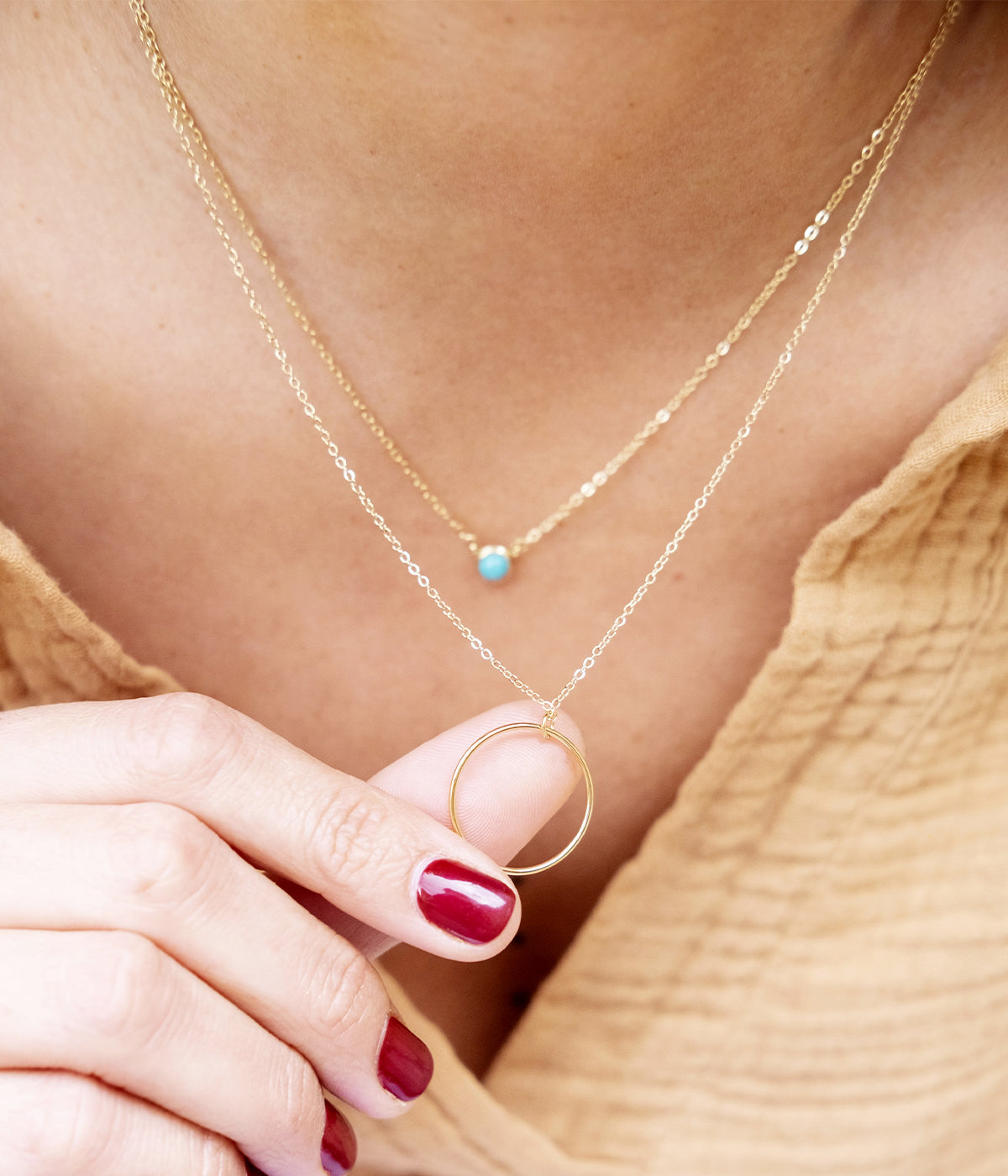 Collier Séraphine (Acier doré)
