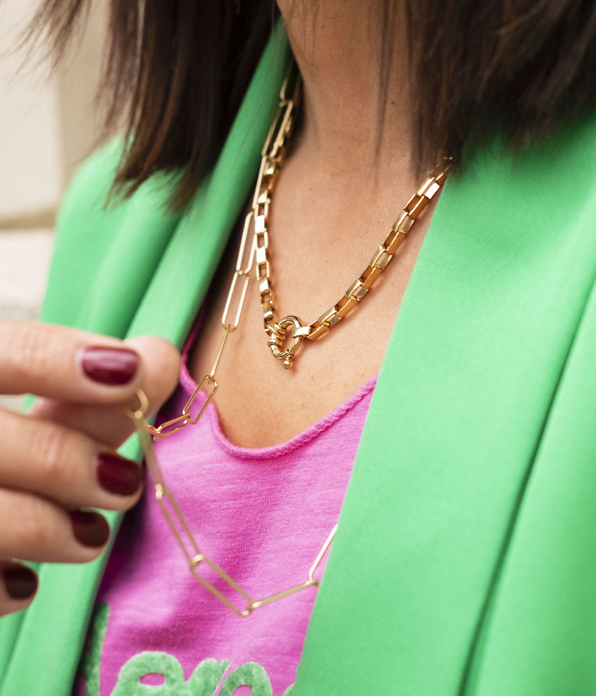 Collier Kai (Acier doré)