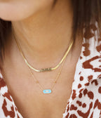 Collier Smiley (Acier doré)