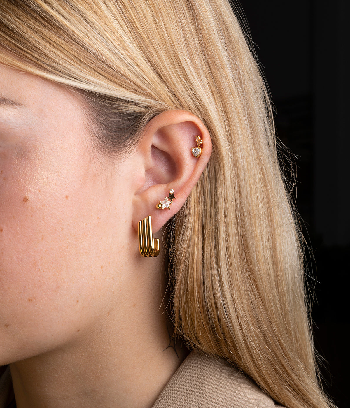 Piercing Sardegna (Acier doré)