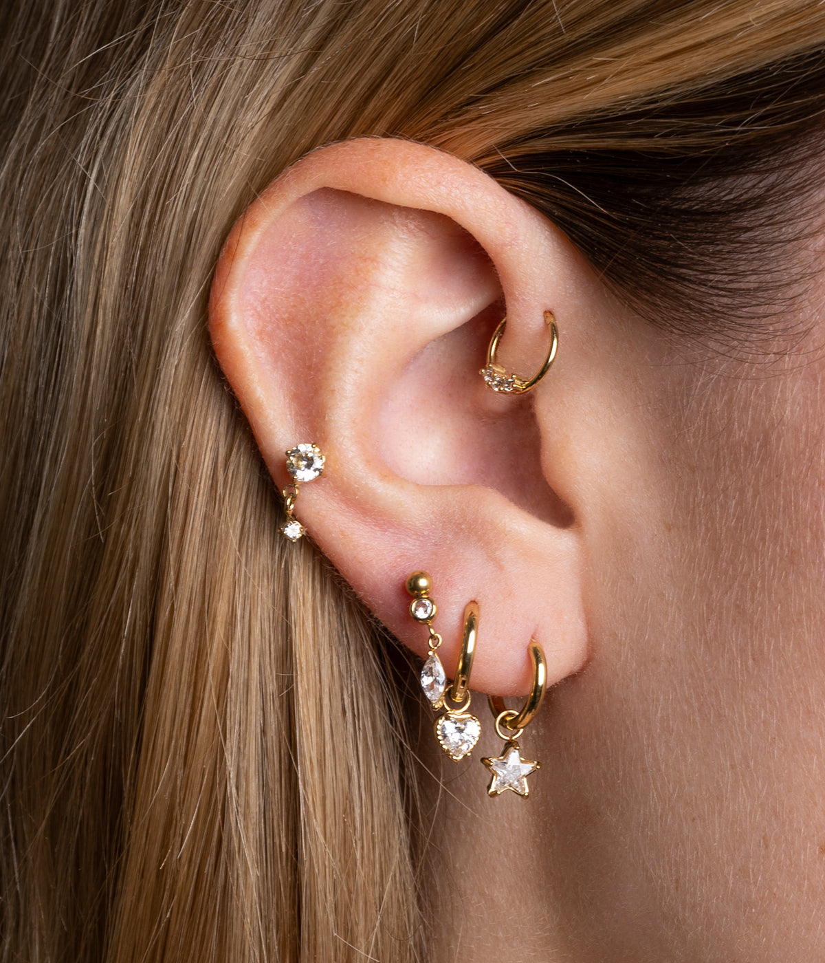Piercing Samoa (Acier doré)